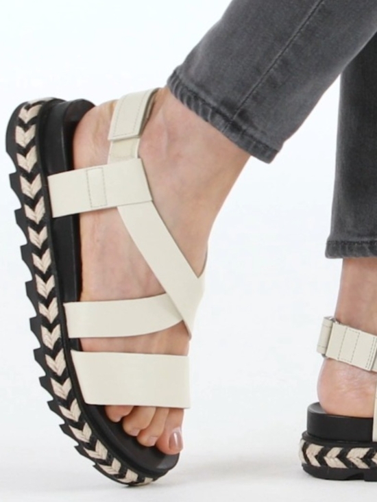 Sorel Shoes - Sorel Women's Roaming Leather T-Strap Platform Sandals Size 7.5